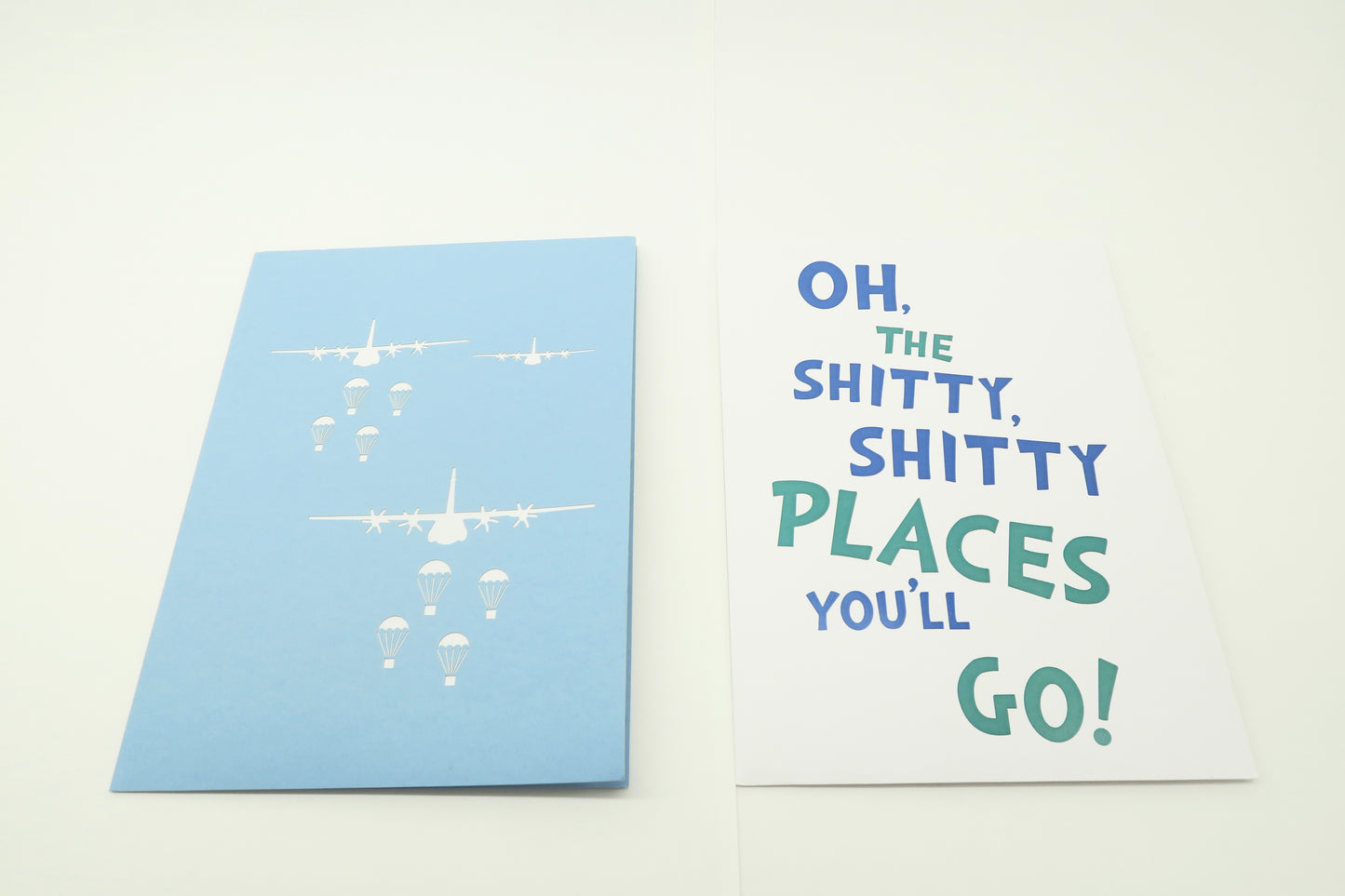 C130 Pop Up 3D Greeting Card