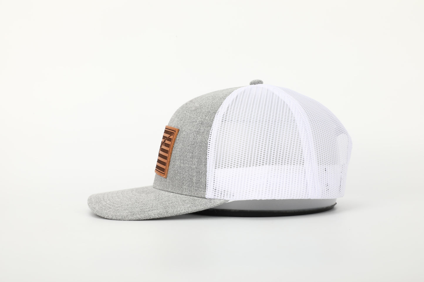 C130 Trucker Hat - 6 Panel Gray/White - Adult/Youth Sizes